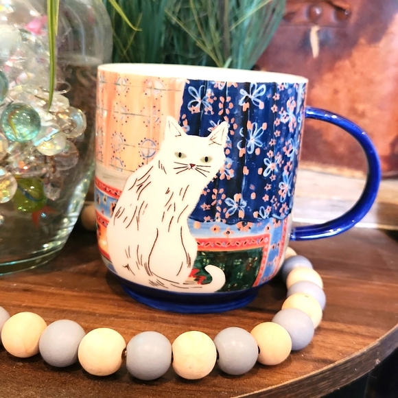 Anthropologie Dining Anthropologie Persian Cat Mug Refhd Poshmark